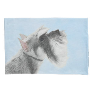 シュナウザー(ジャイアント、標準絵画) - Dog Art 枕カバー