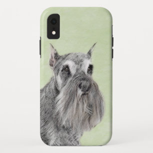 シュナウザー(ジャイアント、標準絵画) - Dog Art iPhone XRケース