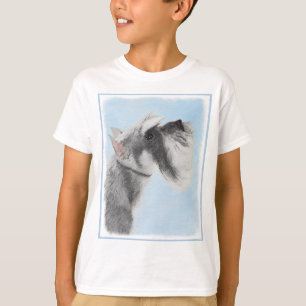 シュナウザー(ジャイアント、標準絵画) - Dog Art Tシャツ