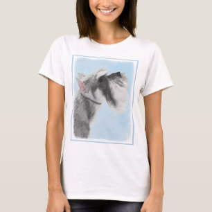 シュナウザー(ジャイアント、標準絵画) - Dog Art Tシャツ