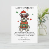 シュナウザー ダサい クリスマス スウェーター 犬 キャンディー ケーン (スタンド正面)