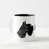 シュナウザー・ドッグ・サニティ ツートーンマグカップ (正面左)