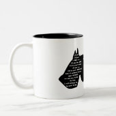 シュナウザー・ドッグ・サニティ ツートーンマグカップ (左)