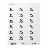 シュナウザー/ドッグ ラベル (フルシート)