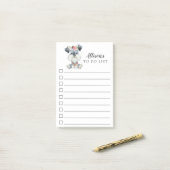 シュナウザー·ピパーソナライズされたッピー·ドッグ·トゥ·ド·リスト ポストイット (デスク上)