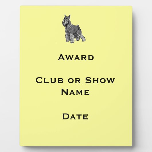 シュナウザー フォトプラーク (正面)