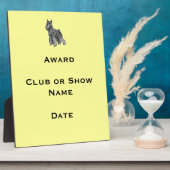 シュナウザー フォトプラーク (側面)