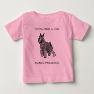 シュナウザー ベビーTシャツ