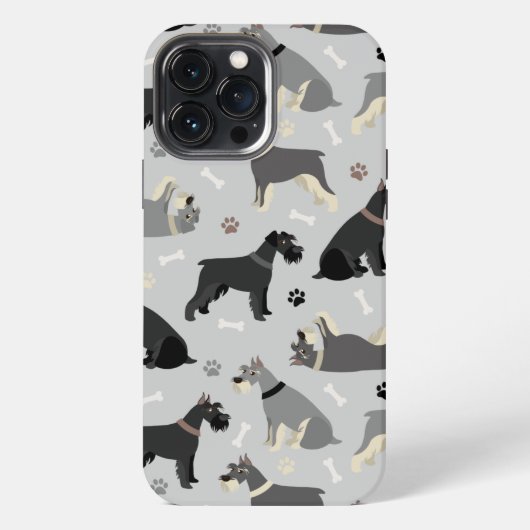 シュナウザー ボーン アンド ポーズ Case-Mate iPhoneケース iPhone 13 Pro Maxケース (裏面)