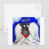 シュナウザー ポストカード (正面/裏面)