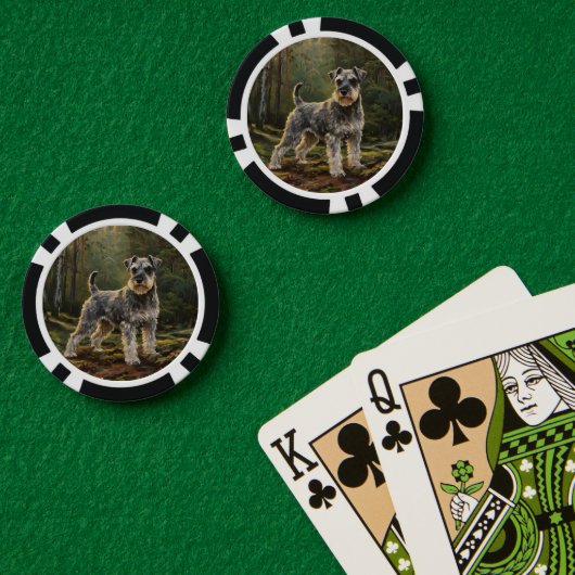 シュナウザー  ポーカーチップ (ポーカーテーブル (ダブル))