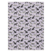 シュナウザー・ポーズ・アンド・ボーンズ テーブルクロス (正面)