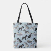 シュナウザー・ポーズ・アンド・ボーンズ トートバッグ (裏面)