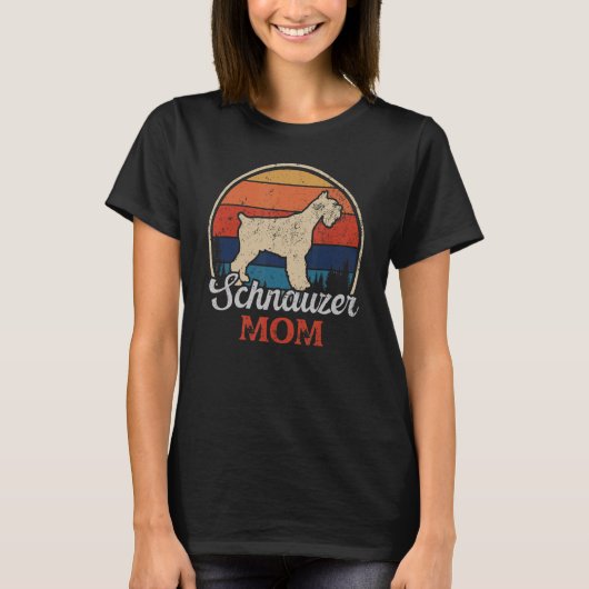 シュナウザー・ママ Tシャツ (正面)