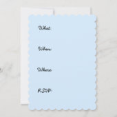 シュナウザー(ミニチュア)絵画ズ-かわいいオリジナル犬 招待状 (裏面)