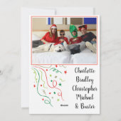 シュナウザー メリークリスマス シーズンカード (裏面)