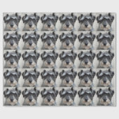 シュナウザー ラッピングペーパー (フラット)