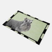 シュナウザー(巨人、標準)絵画の犬芸術 ドアマット (アングル)