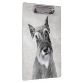 シュナウザー(巨人)絵画犬芸術 クリップボード (右)