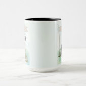 シュナウザー 水彩 ペット 名前入り マグカップ (中央)