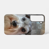シュナウザー 犬の顔 SAMSUNG GALAXYケース (裏面横)