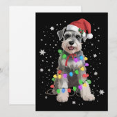 シュナウザー 犬 クリスマスツリー ペット 動物 シーズンカード (正面/裏面)