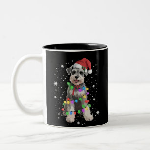 シュナウザー 犬 ツリー クリスマス イヌ ペット 動物 わんこ ツートーンマグカップ