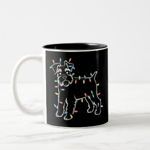 シュナウザー 犬 ツリー クリスマス イヌ ペット 動物 わんこ ツートーンマグカップ