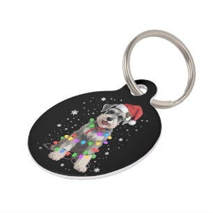 シュナウザー 犬 ツリー クリスマス イヌ ペット 動物 わんこ ペット　ネームタグ