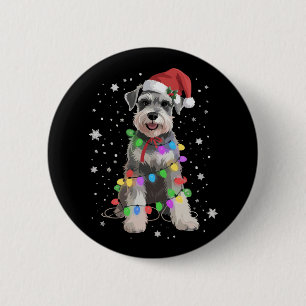 シュナウザー 犬 ツリー クリスマス イヌ ペット 動物 わんこ 缶バッジ