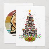 シュナウザー 犬 ツリー クリスマス スウェーター クリスマス ペット (正面/裏面)