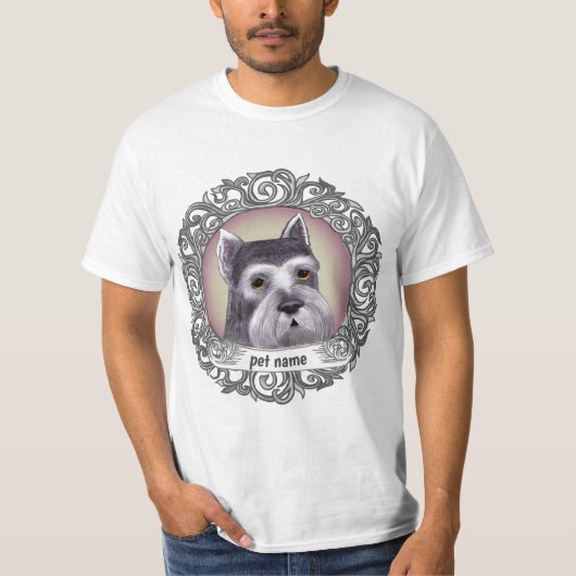 シュナウザー 犬 Tシャツ (正面)