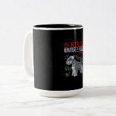 シュナウザー |5ミニチュア・シュナウザー所有者の規則 ツートーンマグカップ (正面左)