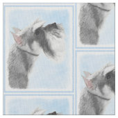 シュナウザー(Giant, Standard) 絵画's – ドッグアート ファブリック (クローズアップ)