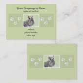 シュナウザー(Giant, Standard) 絵画's – ドッグアート 名刺 (正面/裏面)