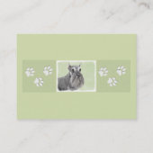 シュナウザー(Giant, Standard) 絵画's – ドッグアート 名刺 (裏面)