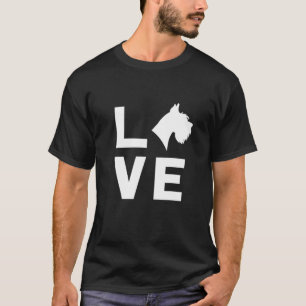 シュナウザーTギフトに愛する Tシャツ