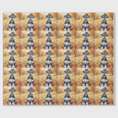 シュナウツァイン紅葉感謝祭 ラッピングペーパー (フラット)