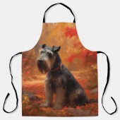 シュナウツァイン紅葉秋インスパイア エプロン (正面)