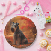 シュナウツァイン紅葉秋インスパイア ペーパープレート (パーティー)