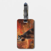 シュナウツァイン紅葉秋インスパイア ラゲッジタグ (裏面縦)