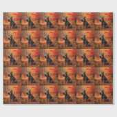 シュナウツァイン紅葉秋インスパイア ラッピングペーパー (フラット)