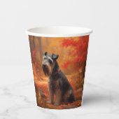シュナウツァイン紅葉秋インスパイア 紙コップ (正面)