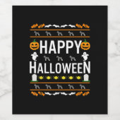 シュナウツァハロウィーン怠惰な醜いコスチューム犬のTシャツ。 ワインラベル (シングルラベル)