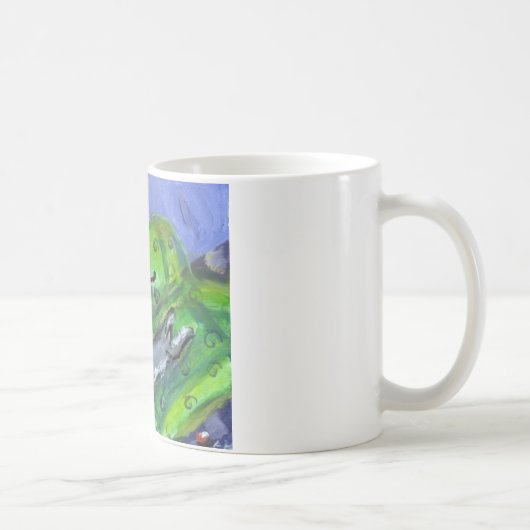 シュナウツァーおよび黒猫のソファー コーヒーマグカップ (右)