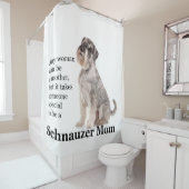 シュナウツァーのお母さんのシャワー・カーテン シャワーカーテン (インサイチュ)