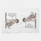 シュナウツァーのお母さんの台所タオル キッチンタオル (横)