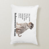 シュナウツァーのお母さんの枕 アクセントクッション (裏面(縦))