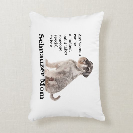 シュナウツァーのお母さんの枕 アクセントクッション (正面(垂直))