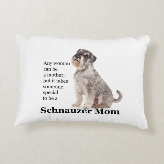 シュナウツァーのお母さんの枕 アクセントクッション (裏面)